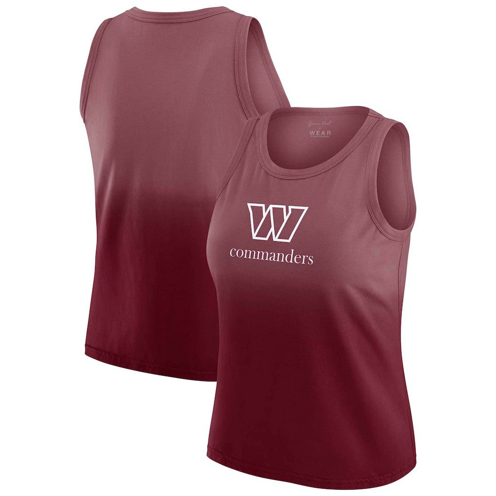 Washington Commanders WEAR by Erin Andrews x Gracie Hunt Women's Ombre Tank Top | NFL Online