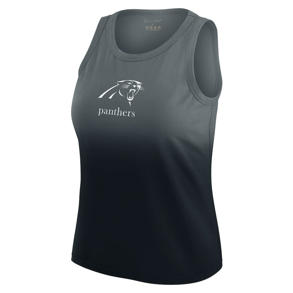 Carolina Panthers WEAR by Erin Andrews x Gracie Hunt Women's Ombre Tank Top | NFL Hot
