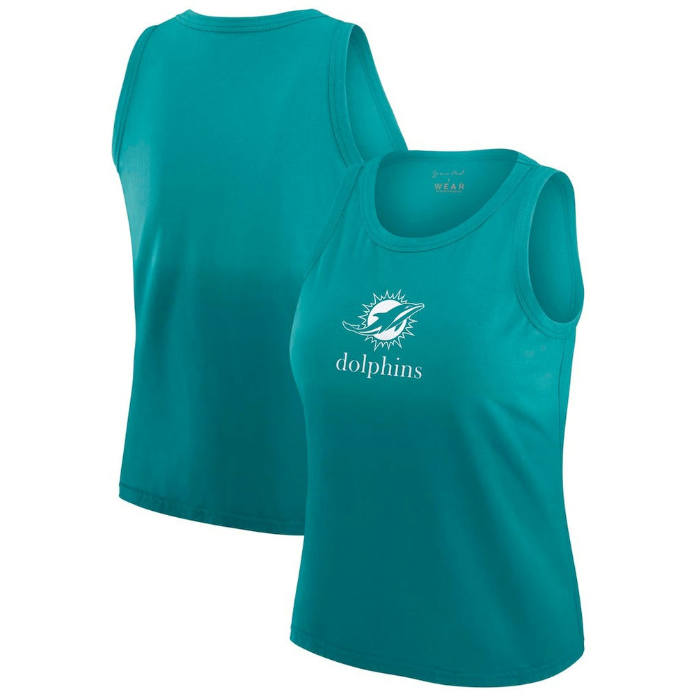 Miami Dolphins WEAR by Erin Andrews x Gracie Hunt Women's Ombre Tank Top | NFL Online