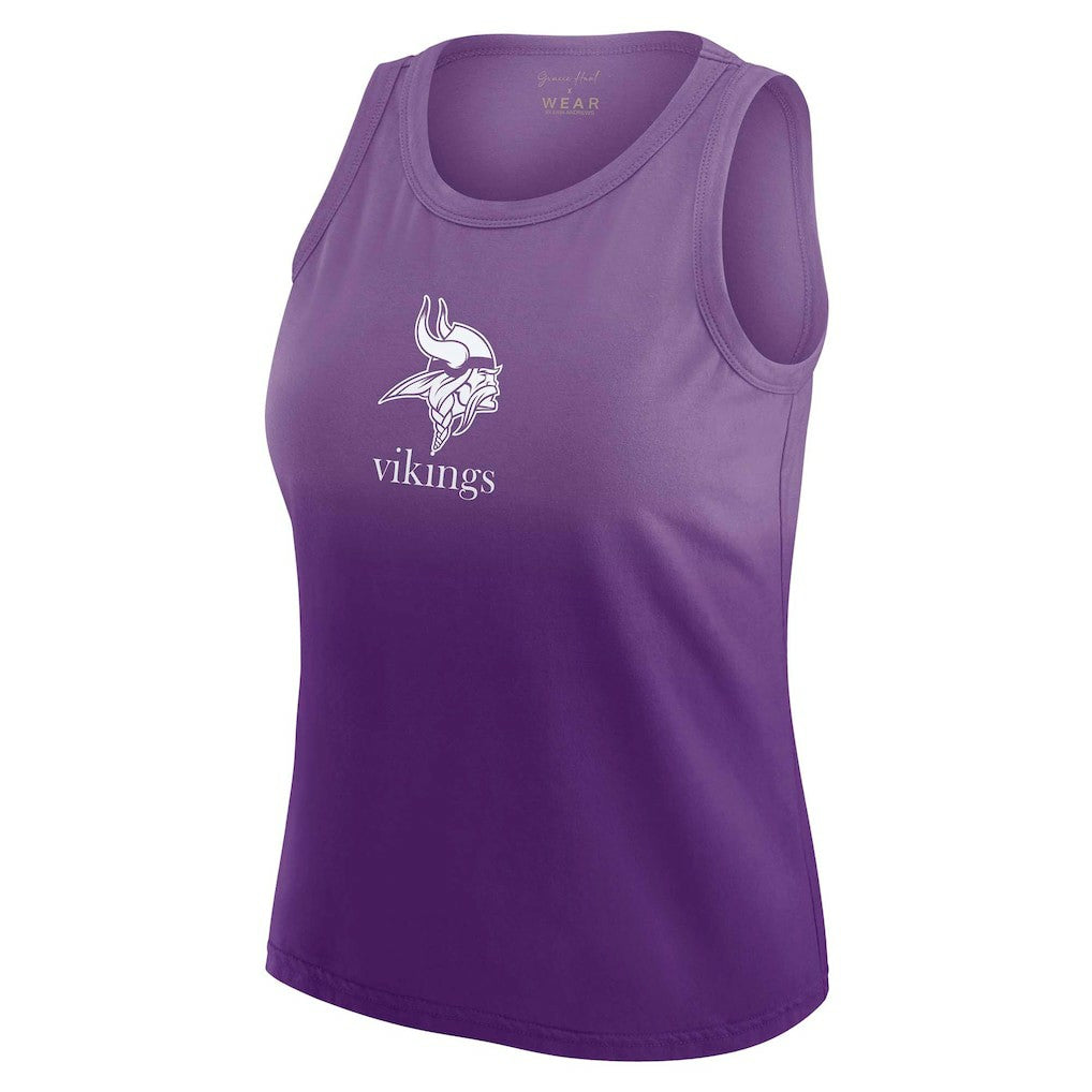 Minnesota Vikings WEAR by Erin Andrews x Gracie Hunt Women's Ombre Tank Top | NFL Near me