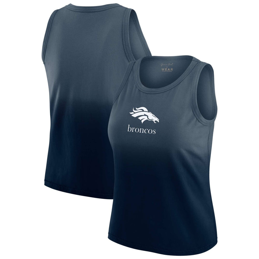Denver Broncos WEAR by Erin Andrews x Gracie Hunt Women's Ombre Tank Top | NFL New