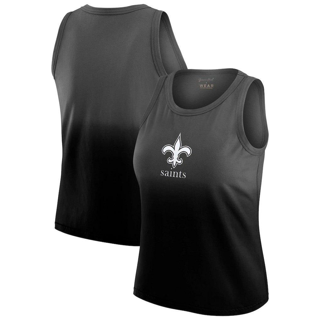 New Orleans Saints WEAR by Erin Andrews x Gracie Hunt Women's Ombre Tank Top | NFL On sale