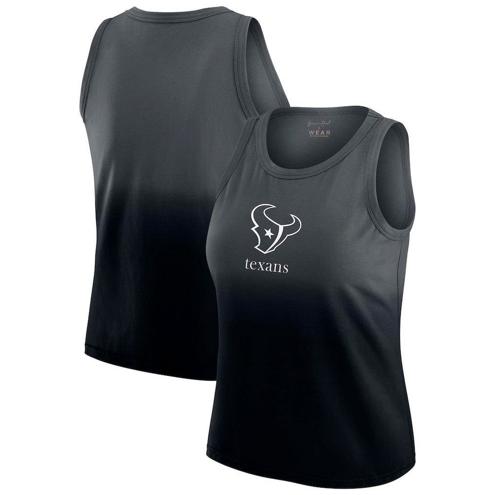 Houston Texans WEAR by Erin Andrews x Gracie Hunt Women's Ombre Tank Top | NFL Outlet