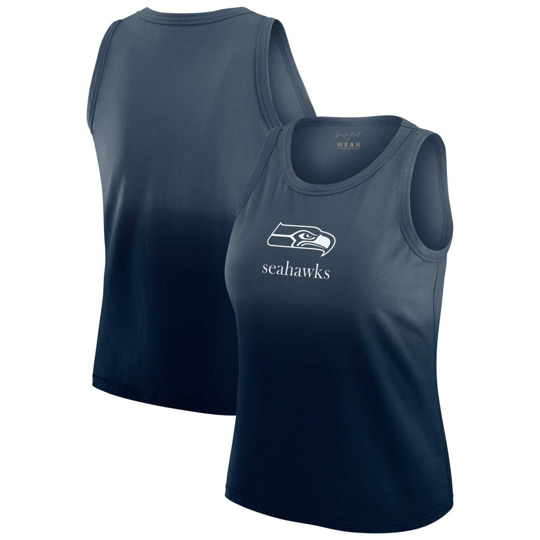 Seattle Seahawks WEAR by Erin Andrews x Gracie Hunt Women's Ombre Tank Top | NFL US