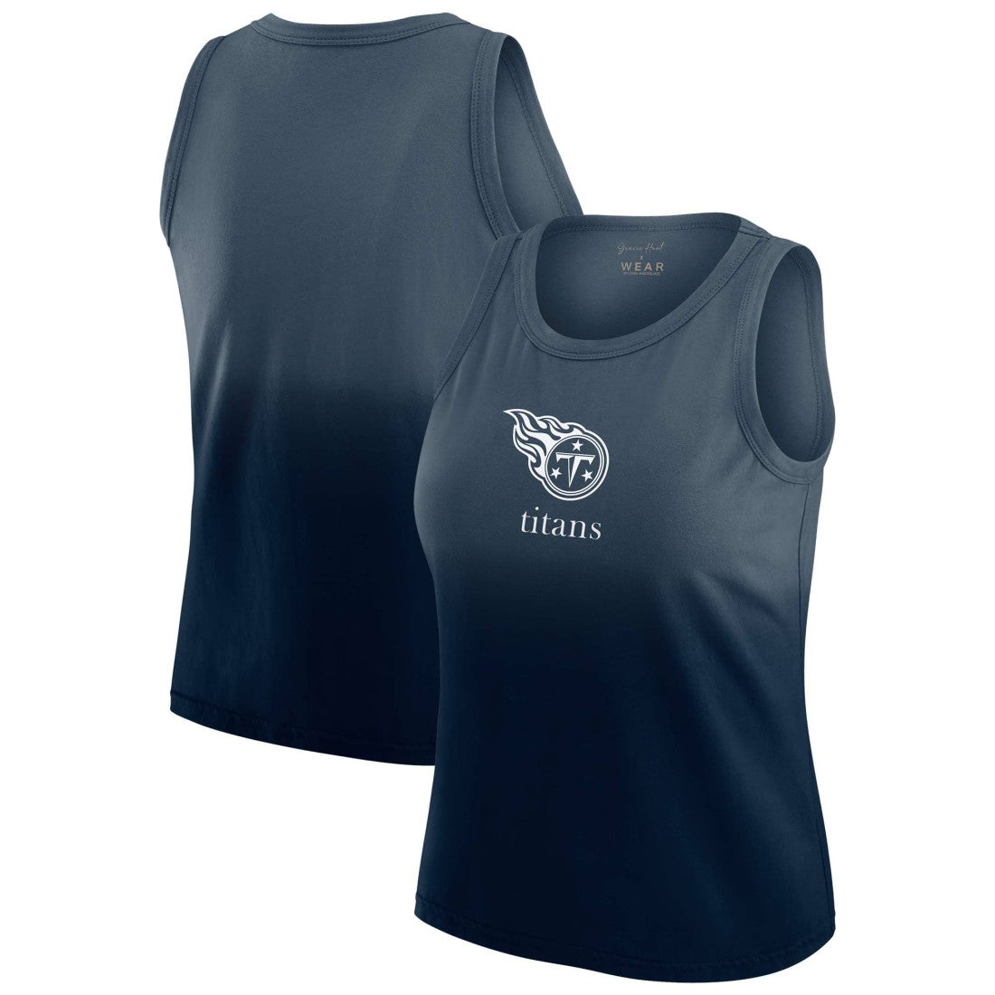 Tennessee Titans WEAR by Erin Andrews x Gracie Hunt Women's Ombre Tank Top | NFL New