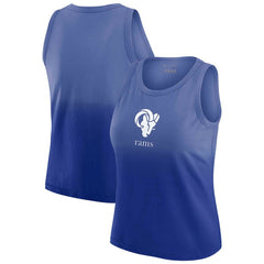 Los Angeles Rams WEAR by Erin Andrews x Gracie Hunt Women's Ombre Tank Top | NFL On sale