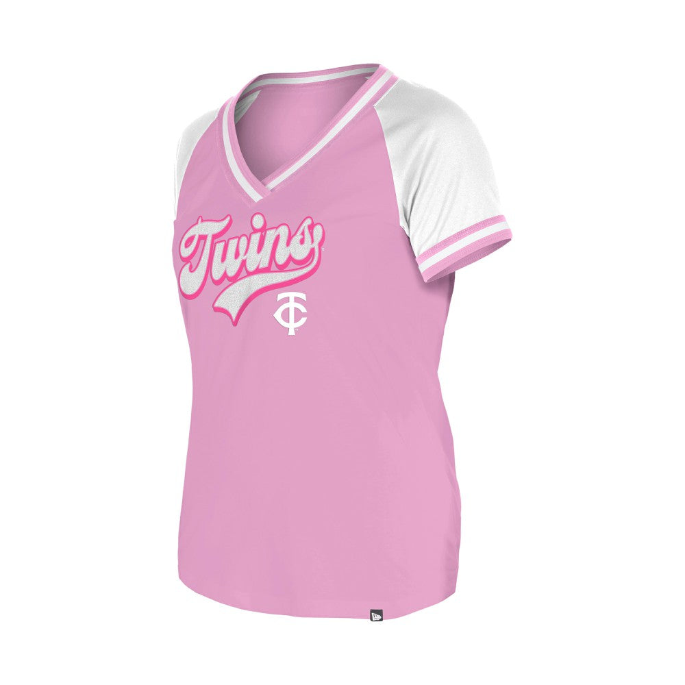 Minnesota Twins New Era Women's Gameday V-Neck T-Shirt - MLB T-shirts