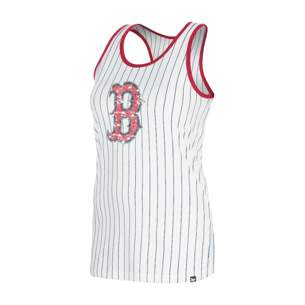 Boston Red Sox New Era Women's Gameday Pinstripe Tank Top - MLB Tanks