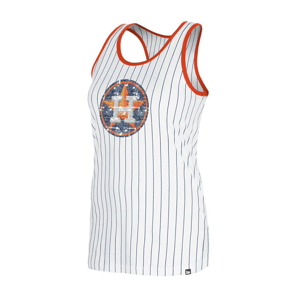 Houston Astros New Era Women's Gameday Pinstripe Tank Top - MLB Tanks