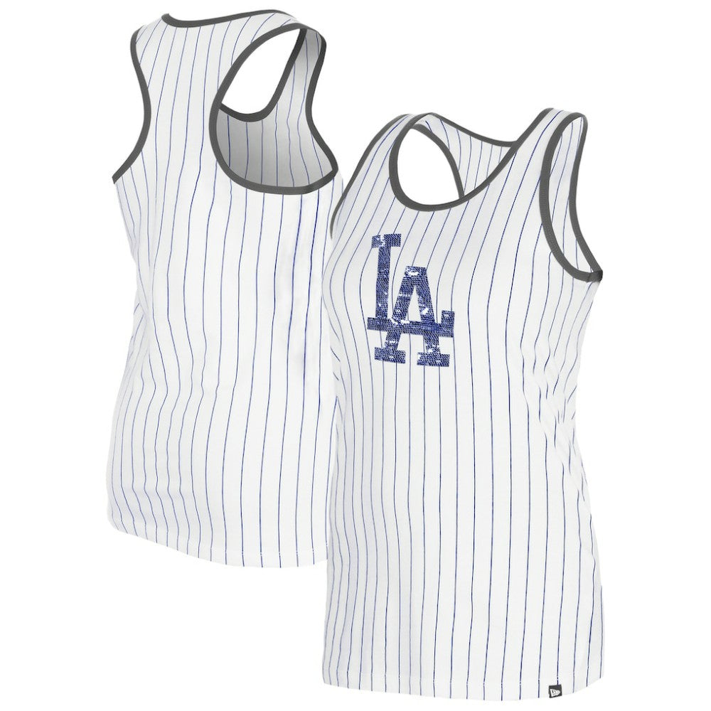 Los Angeles Dodgers New Era Women's Gameday Pinstripe Tank Top - MLB Tanks