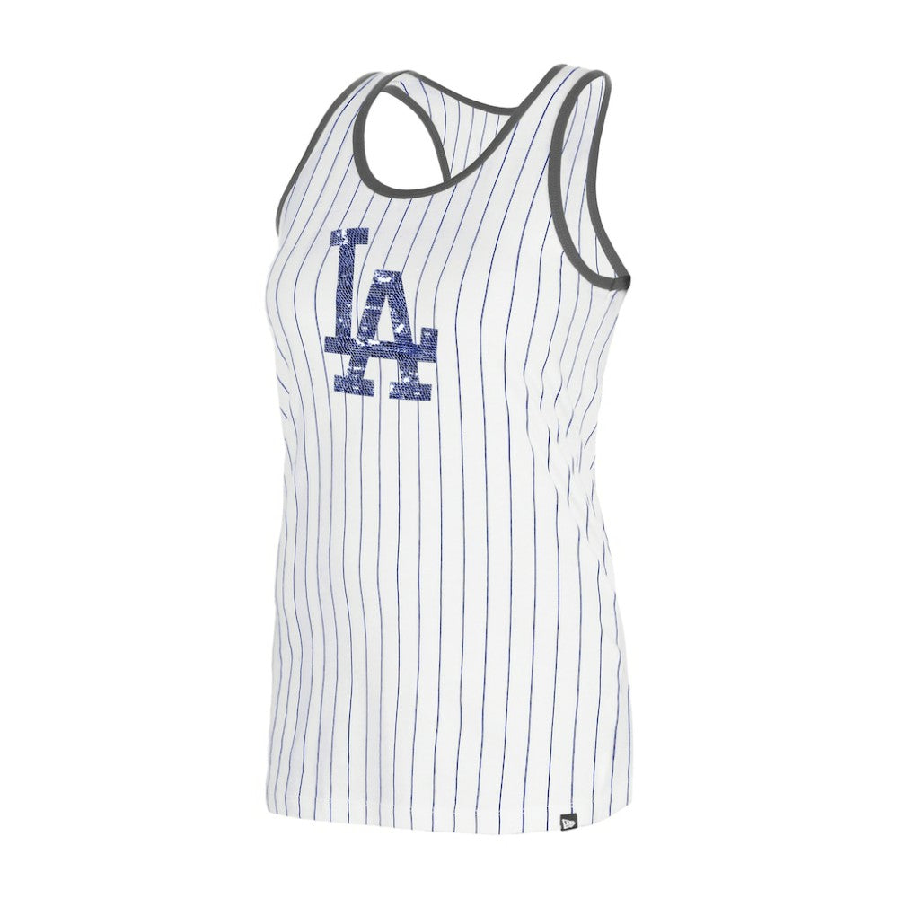 Los Angeles Dodgers New Era Women's Gameday Pinstripe Tank Top - MLB Tanks