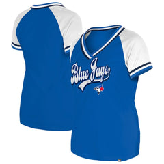 Toronto Blue Jays New Era Women's Gameday Raglan V-Neck T-Shirt - MLB T-shirts