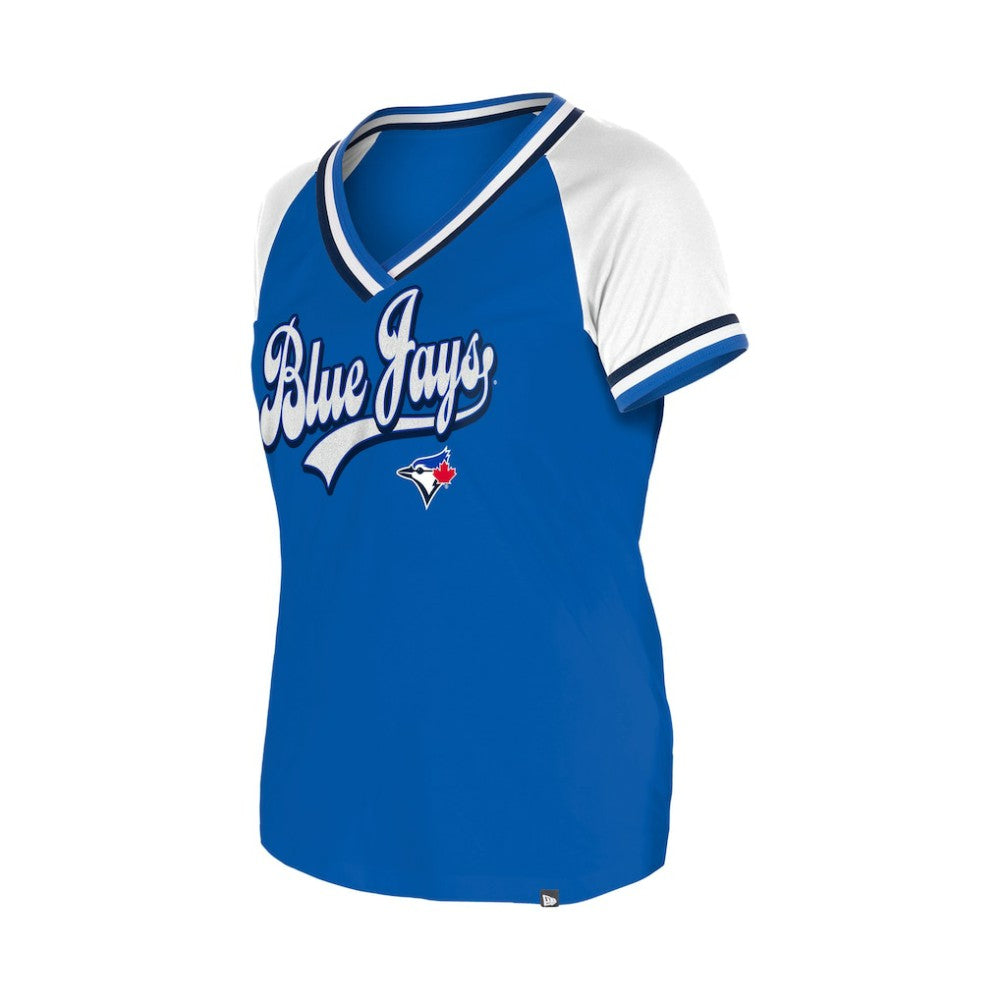Toronto Blue Jays New Era Women's Gameday Raglan V-Neck T-Shirt - MLB T-shirts