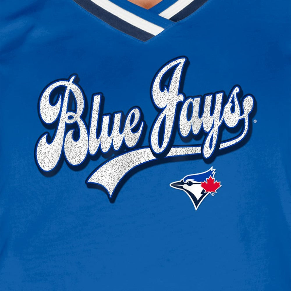 Toronto Blue Jays New Era Women's Gameday Raglan V-Neck T-Shirt - MLB T-shirts