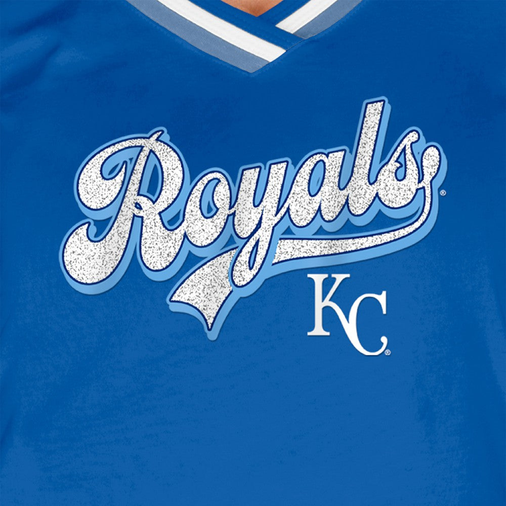 Kansas City Royals New Era Women's Gameday Raglan V-Neck T-Shirt - MLB T-shirts