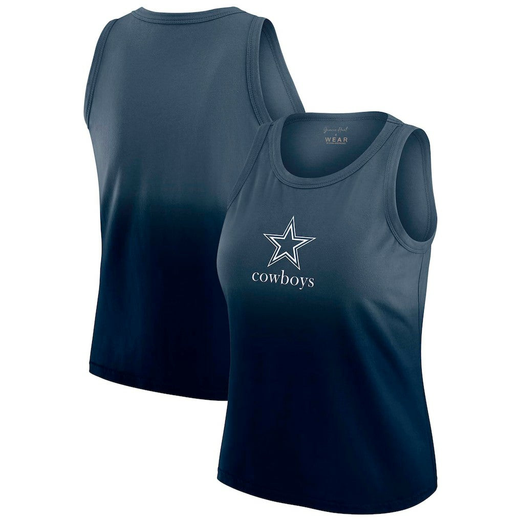 Dallas Cowboys WEAR by Erin Andrews x Gracie Hunt Women's Ombre Tank Top | NFL Hot