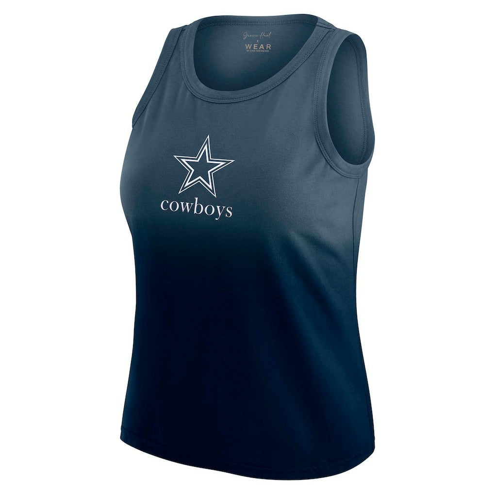 Dallas Cowboys WEAR by Erin Andrews x Gracie Hunt Women's Ombre Tank Top | NFL Hot