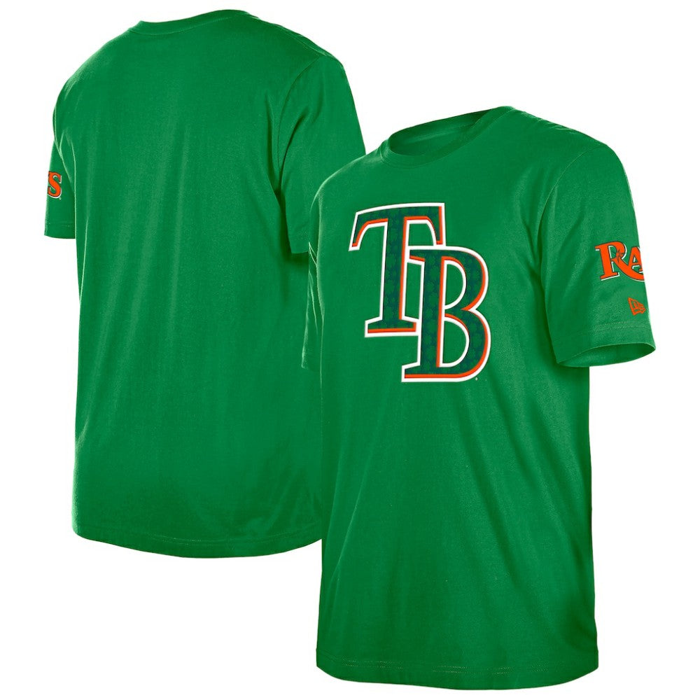 Tampa Bay Rays New Era St. Patrick's Day Shamrock Fill T-Shirt - MLB T-shirts