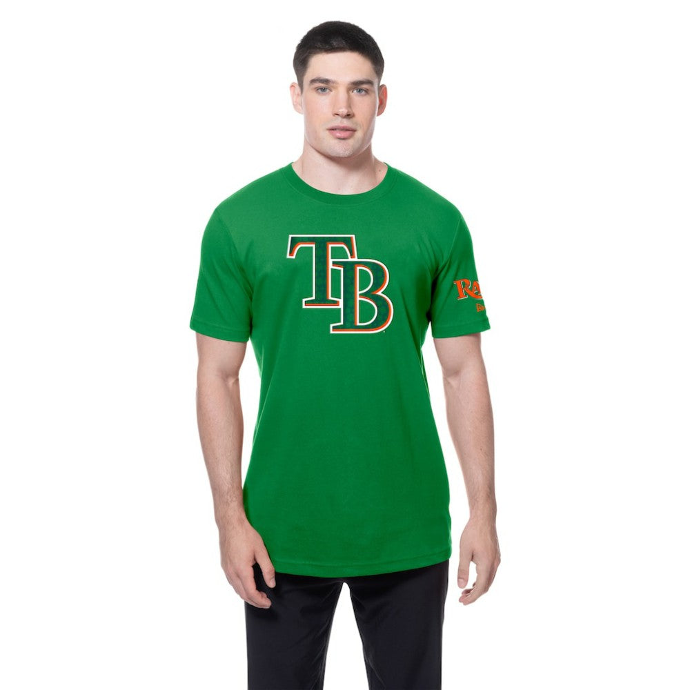 Tampa Bay Rays New Era St. Patrick's Day Shamrock Fill T-Shirt - MLB T-shirts