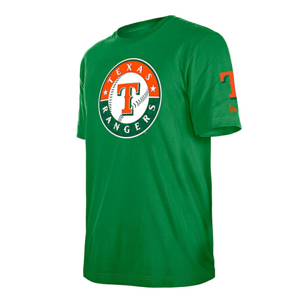 Texas Rangers New Era St. Patrick's Day Shamrock Fill T-Shirt - MLB T-shirts