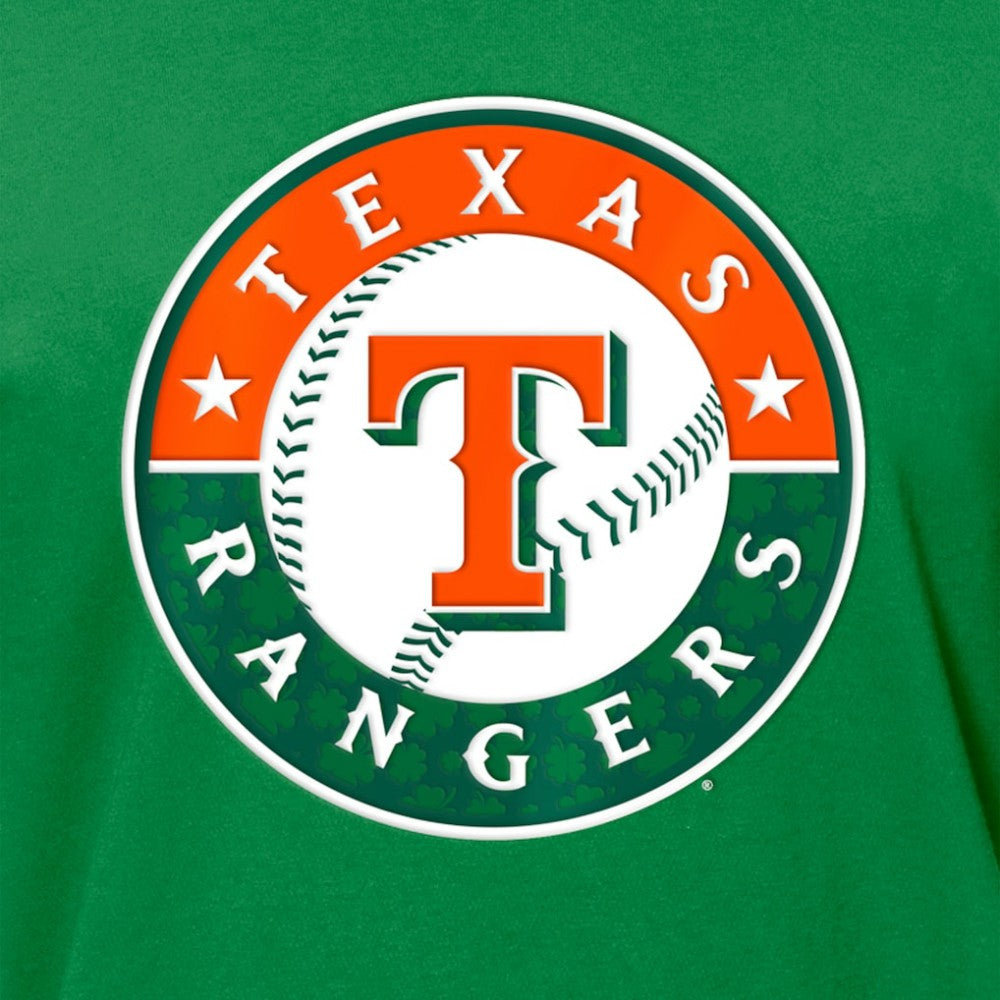 Texas Rangers New Era St. Patrick's Day Shamrock Fill T-Shirt - MLB T-shirts