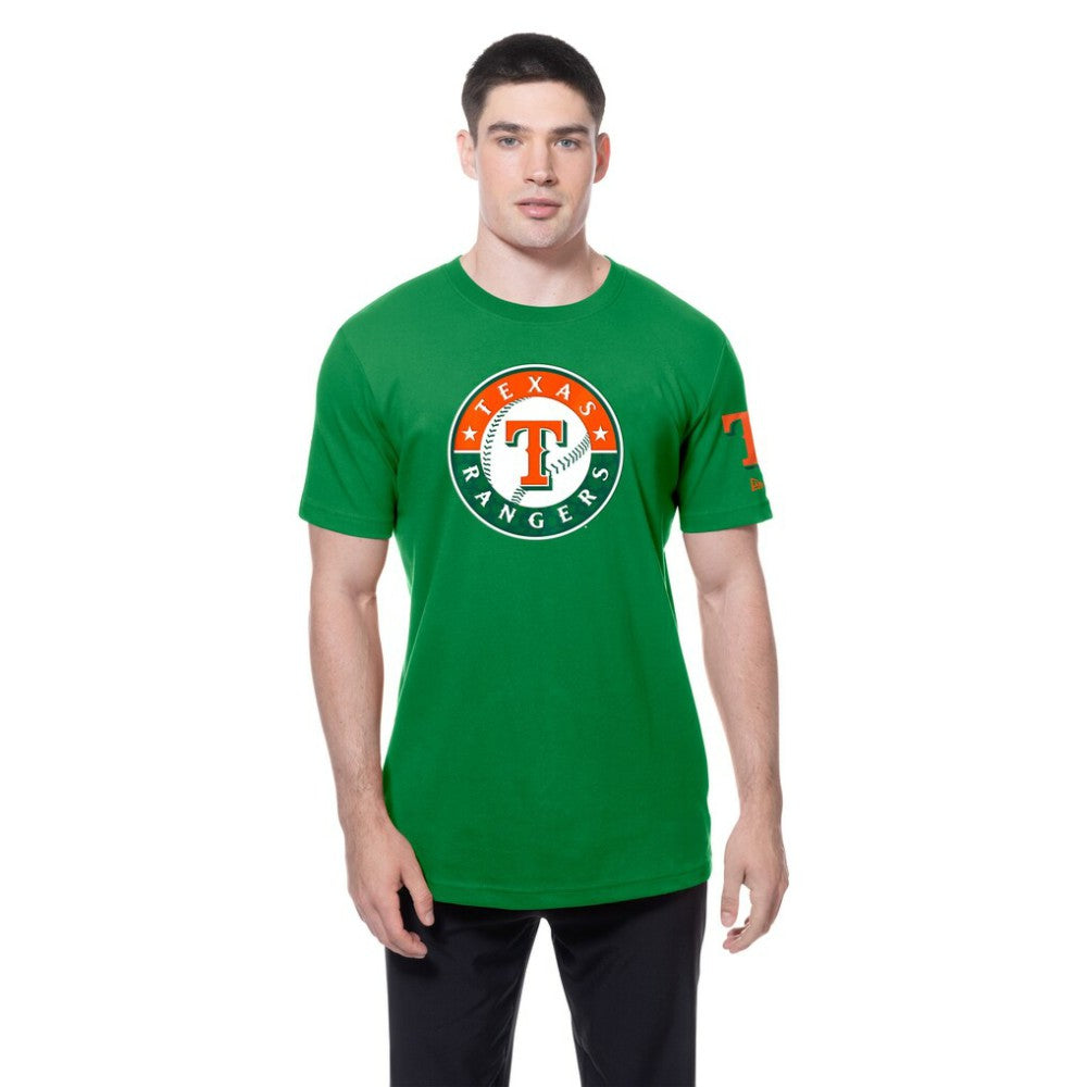 Texas Rangers New Era St. Patrick's Day Shamrock Fill T-Shirt - MLB T-shirts