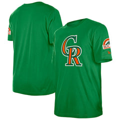 Colorado Rockies New Era St. Patrick's Day Shamrock Fill T-Shirt - MLB T-shirts