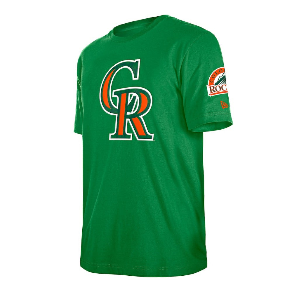 Colorado Rockies New Era St. Patrick's Day Shamrock Fill T-Shirt - MLB T-shirts