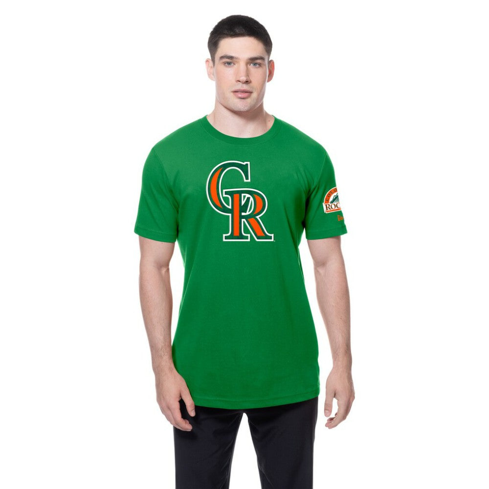 Colorado Rockies New Era St. Patrick's Day Shamrock Fill T-Shirt - MLB T-shirts