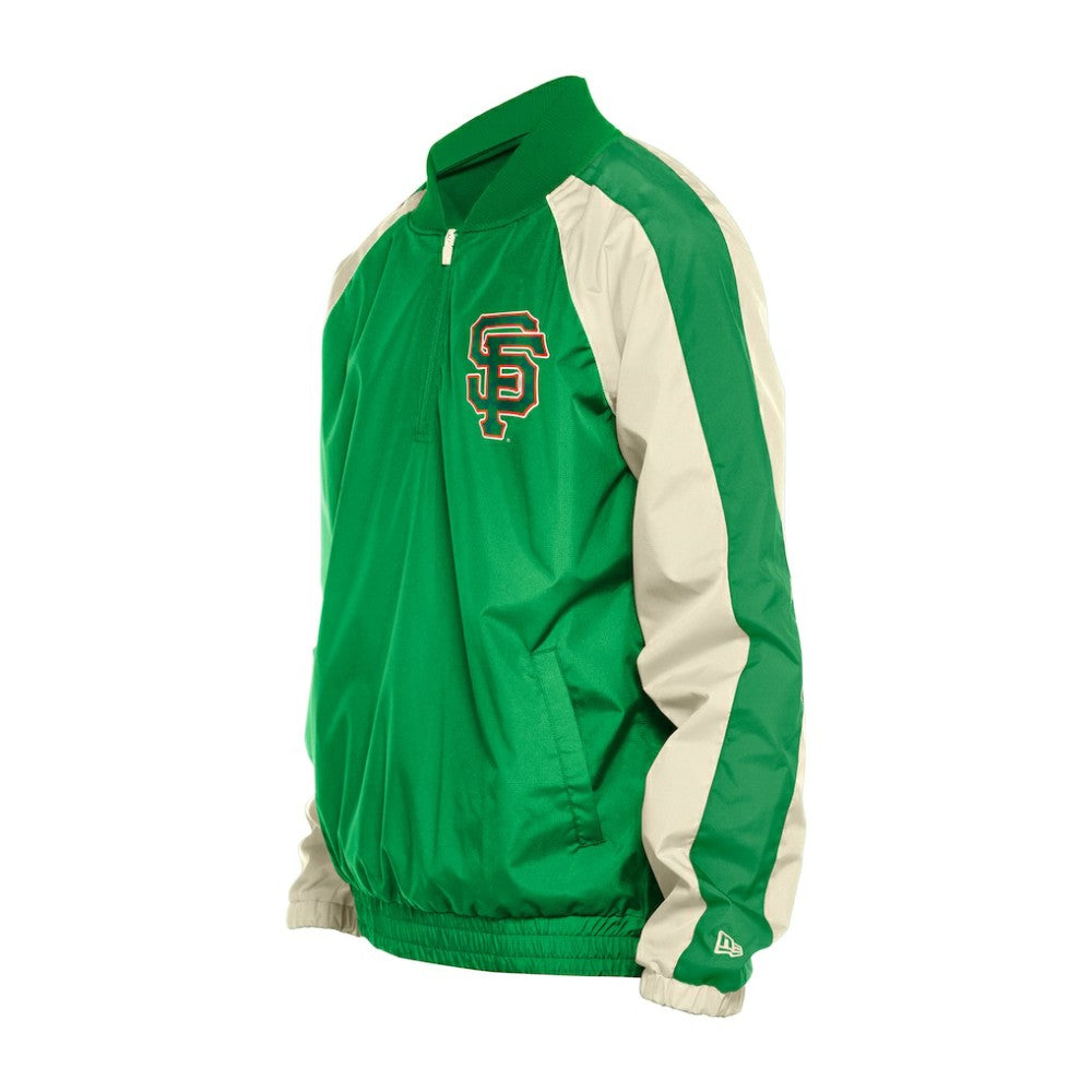 San Francisco Giants New Era St. Patrick's Day Ripstop Raglan Quarter-Zip Windbreaker - MLB Tops