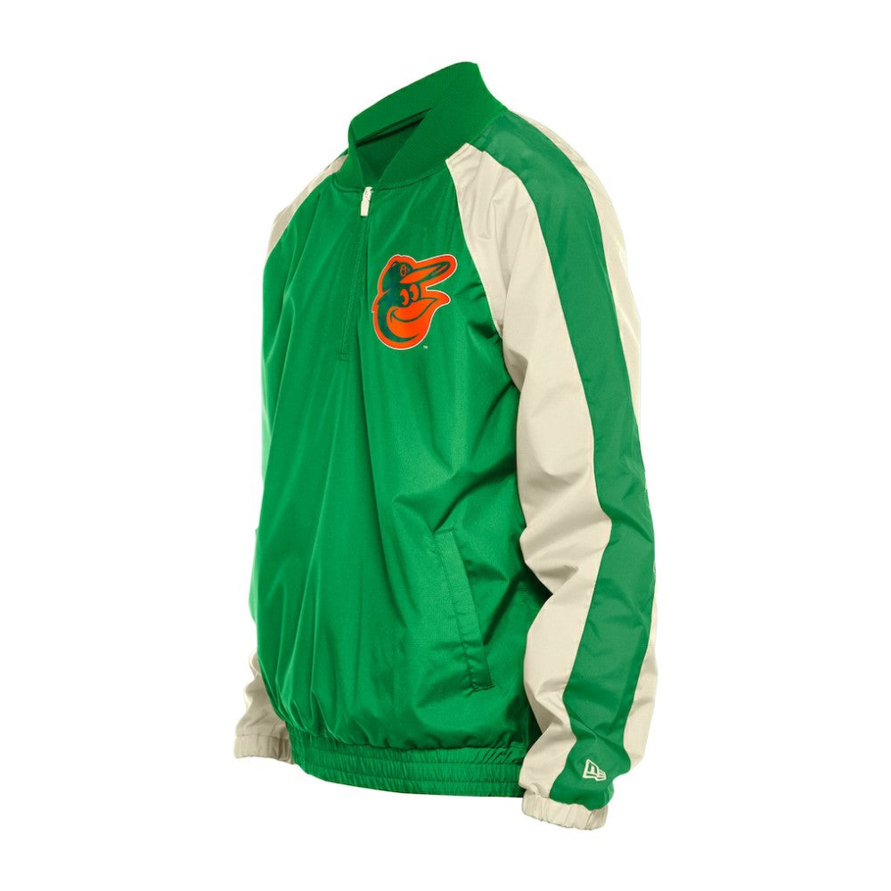Baltimore Orioles New Era St. Patrick's Day Ripstop Raglan Quarter-Zip Windbreaker - MLB Tops