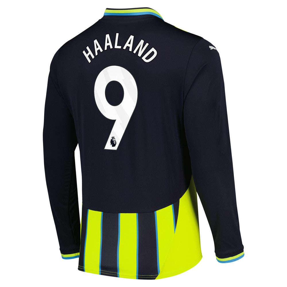 Erling Haaland Manchester City 2024/25 Away Replica Long Sleeve Player Jersey