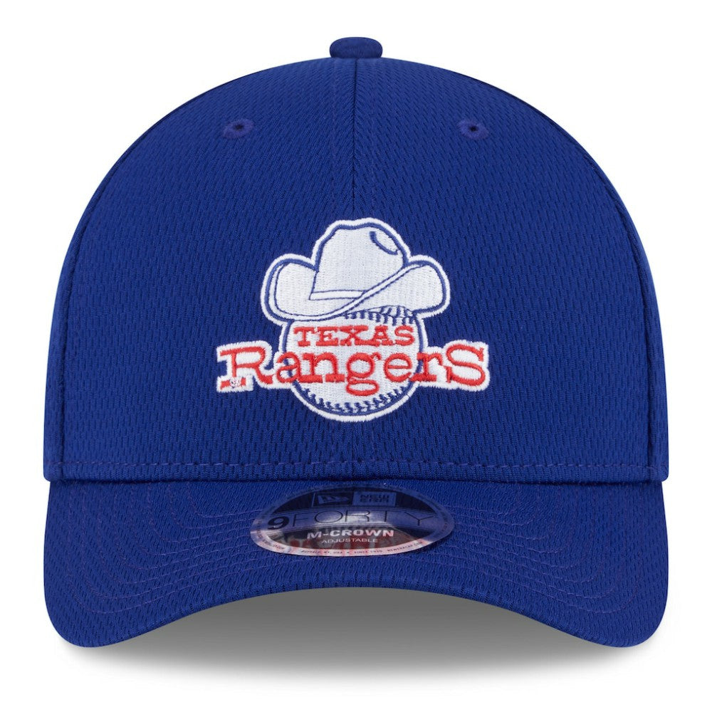 Texas Rangers New Era 2025 MLB Clubhouse 9FORTY M-Crown Adjustable Hat - MLB Hats