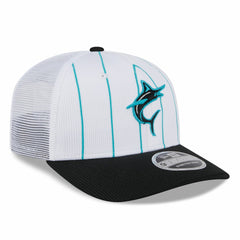 Miami Marlins New Era 2025 Batting Practice 9SEVENTY Stretch-Snap Trucker Hat - MLB Hats