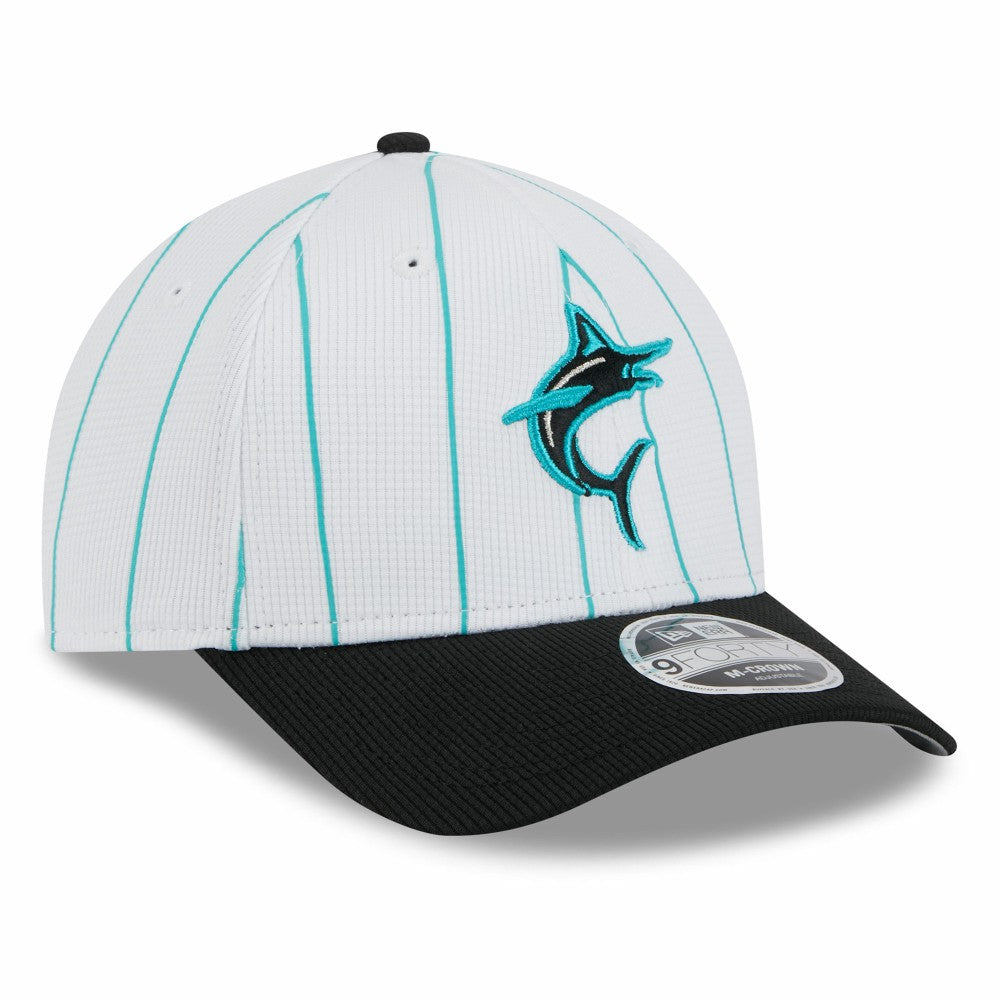 Miami Marlins New Era 2025 Batting Practice 9FORTY M-Crown Adjustable Hat - MLB Hats