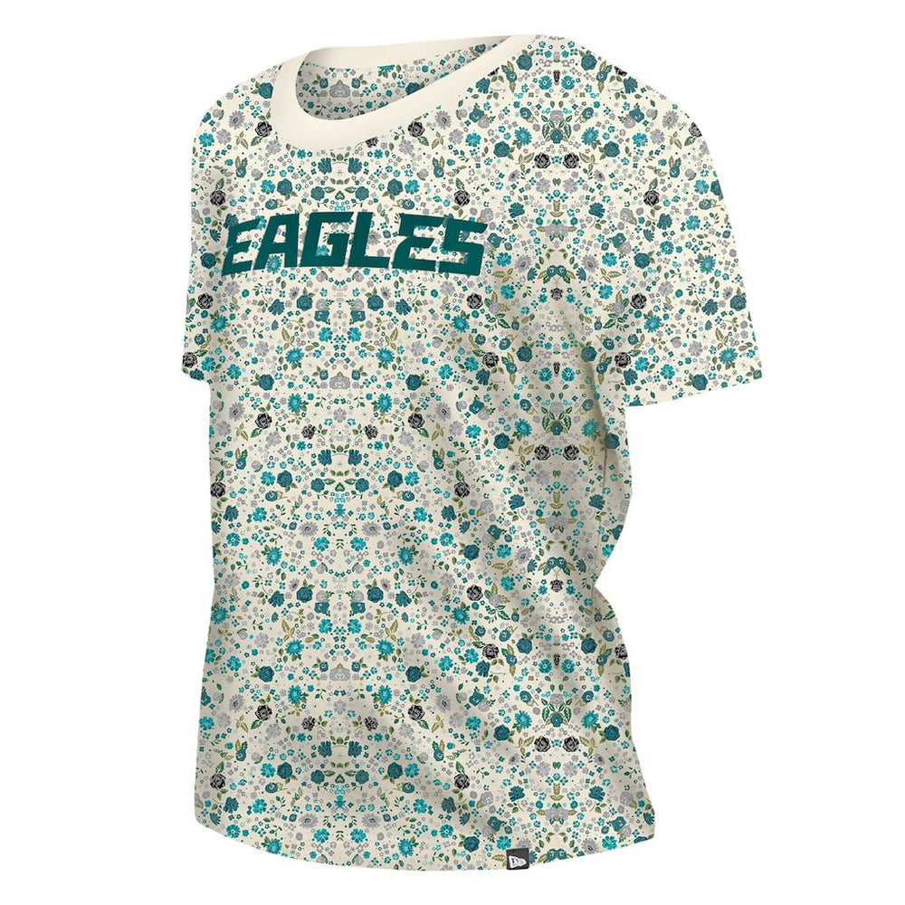 Philadelphia Eagles Women's Glam Game Floral Scoop Neck T-Shirt | NFL Near me