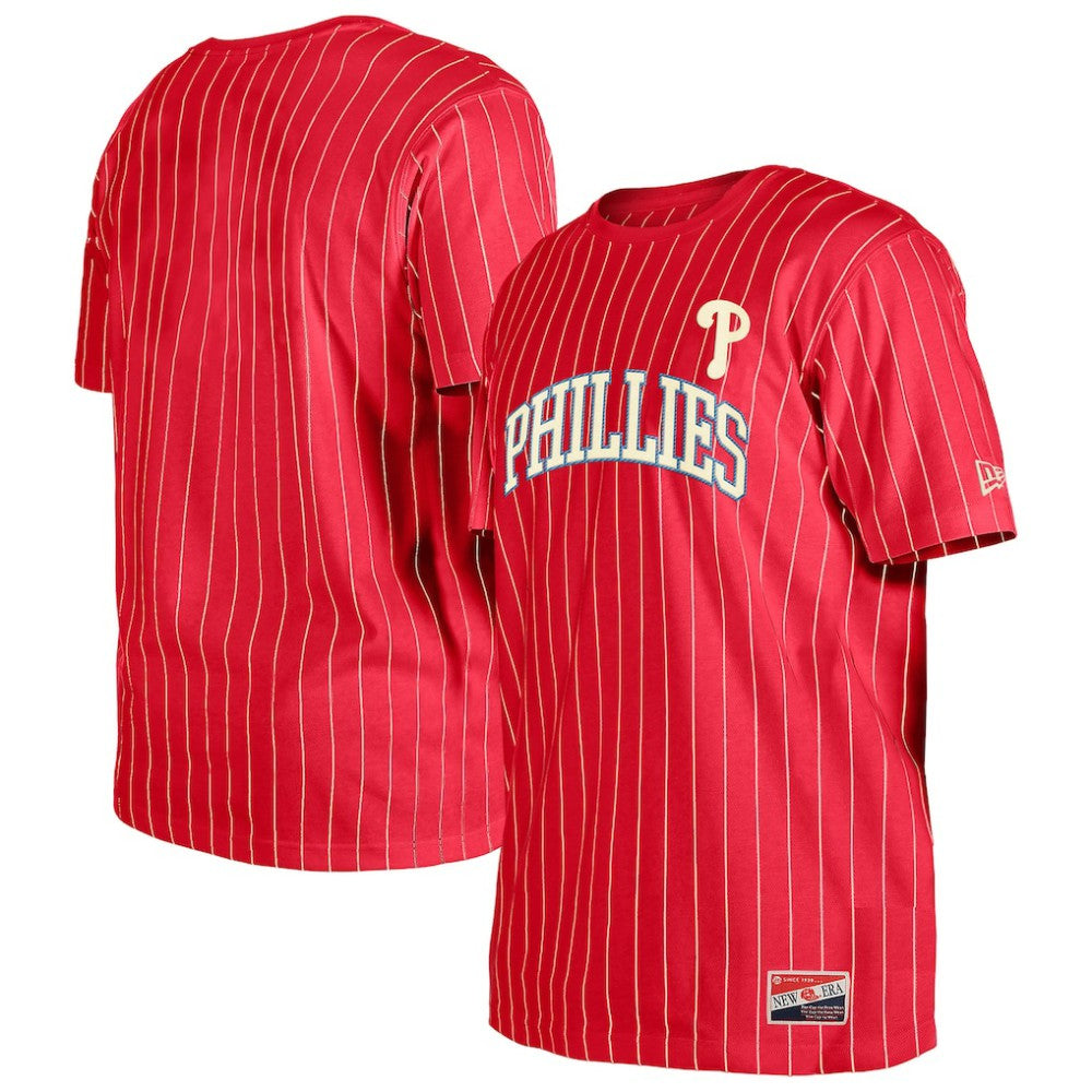 Philadelphia Phillies New Era Throwback Pinstripe T-Shirt - MLB T-shirts