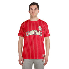 St. Louis Cardinals New Era Throwback Pinstripe T-Shirt - MLB T-shirts
