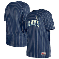 Tampa Bay Rays New Era Throwback Pinstripe T-Shirt - MLB T-shirts