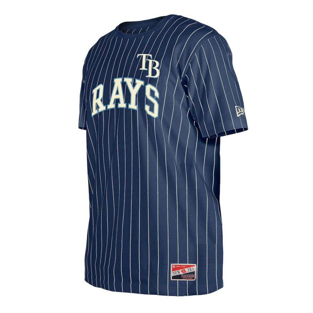 Tampa Bay Rays New Era Throwback Pinstripe T-Shirt - MLB T-shirts