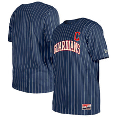 Cleveland Guardians New Era Throwback Pinstripe T-Shirt - MLB T-shirts