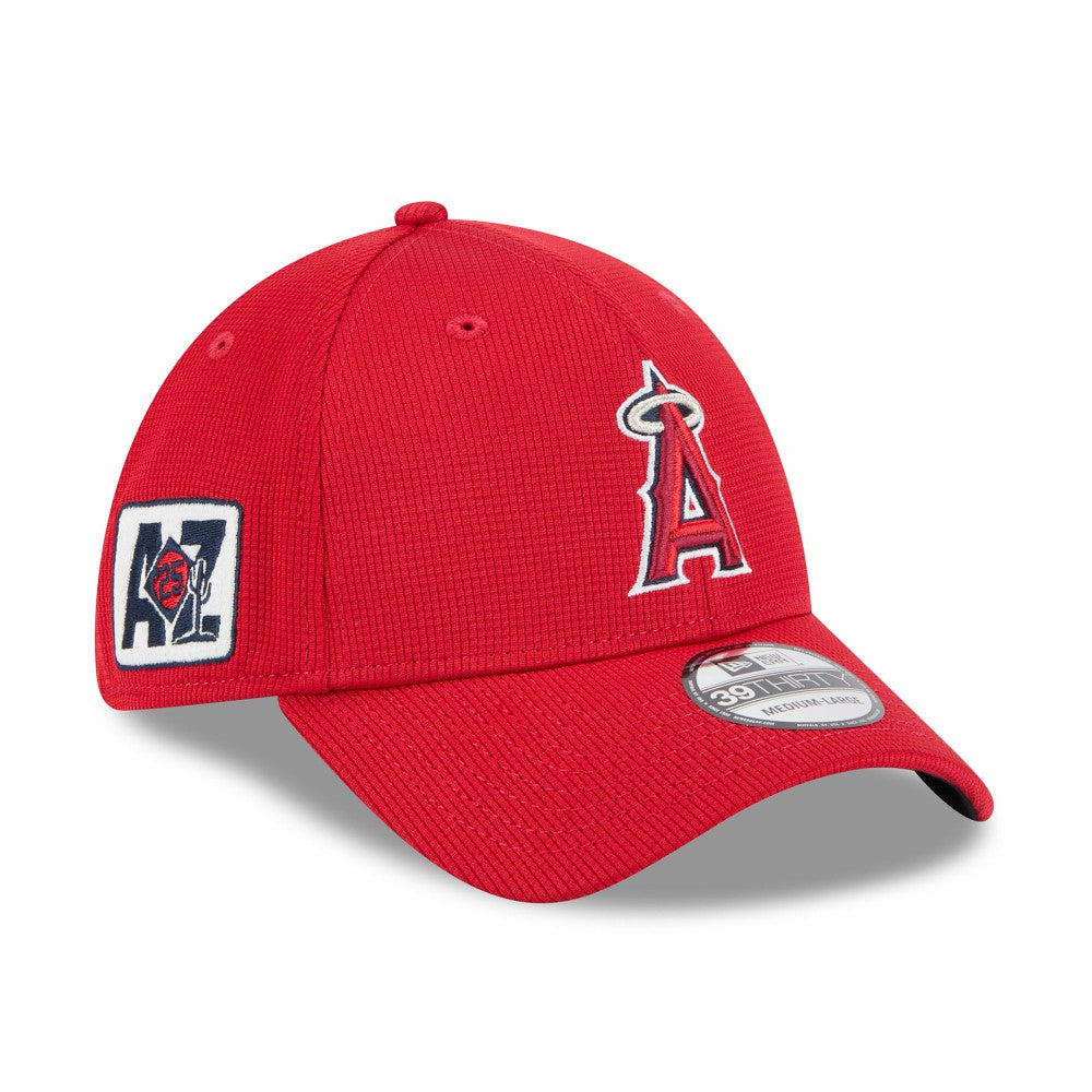 Los Angeles Angels New Era 2025 Spring Training 39THIRTY Flex Hat – Red - MLB Hats