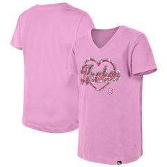 Seattle Kraken New Era Girl's Youth Flip Sequin V-Neck T-Shirt -  NHL T-shirts