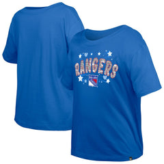 New York Rangers New Era Girl's Youth Flip Sequin T-Shirt -  NHL T-shirts