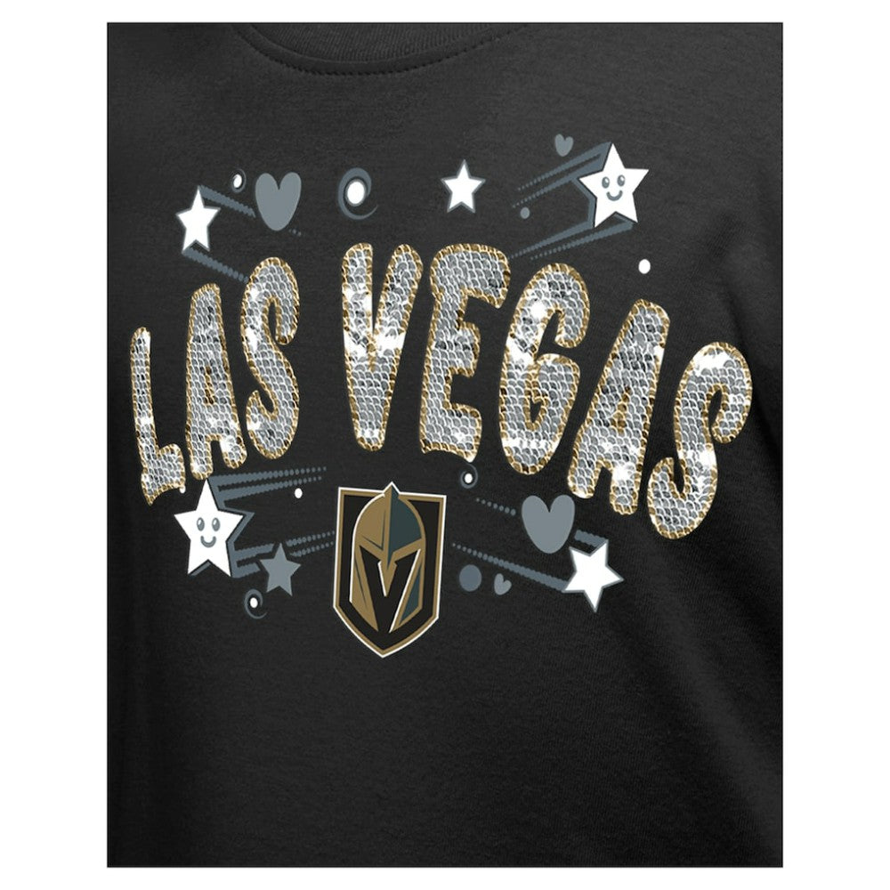 Vegas Golden Knights New Era Girl's Youth Flip Sequin T-Shirt -  NHL T-shirts