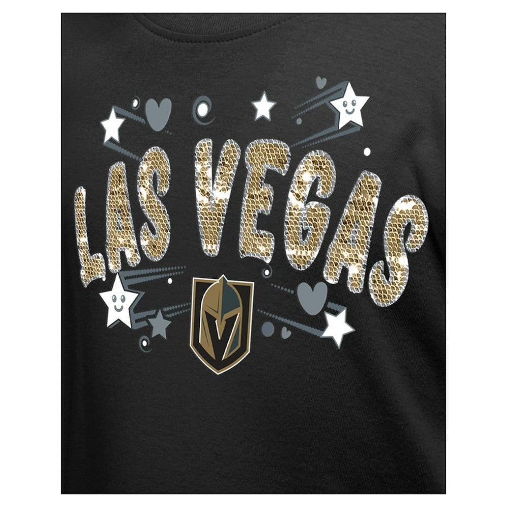 Vegas Golden Knights New Era Girl's Youth Flip Sequin T-Shirt -  NHL T-shirts