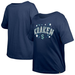 Seattle Kraken New Era Girl's Youth Flip Sequin T-Shirt -  NHL T-shirts