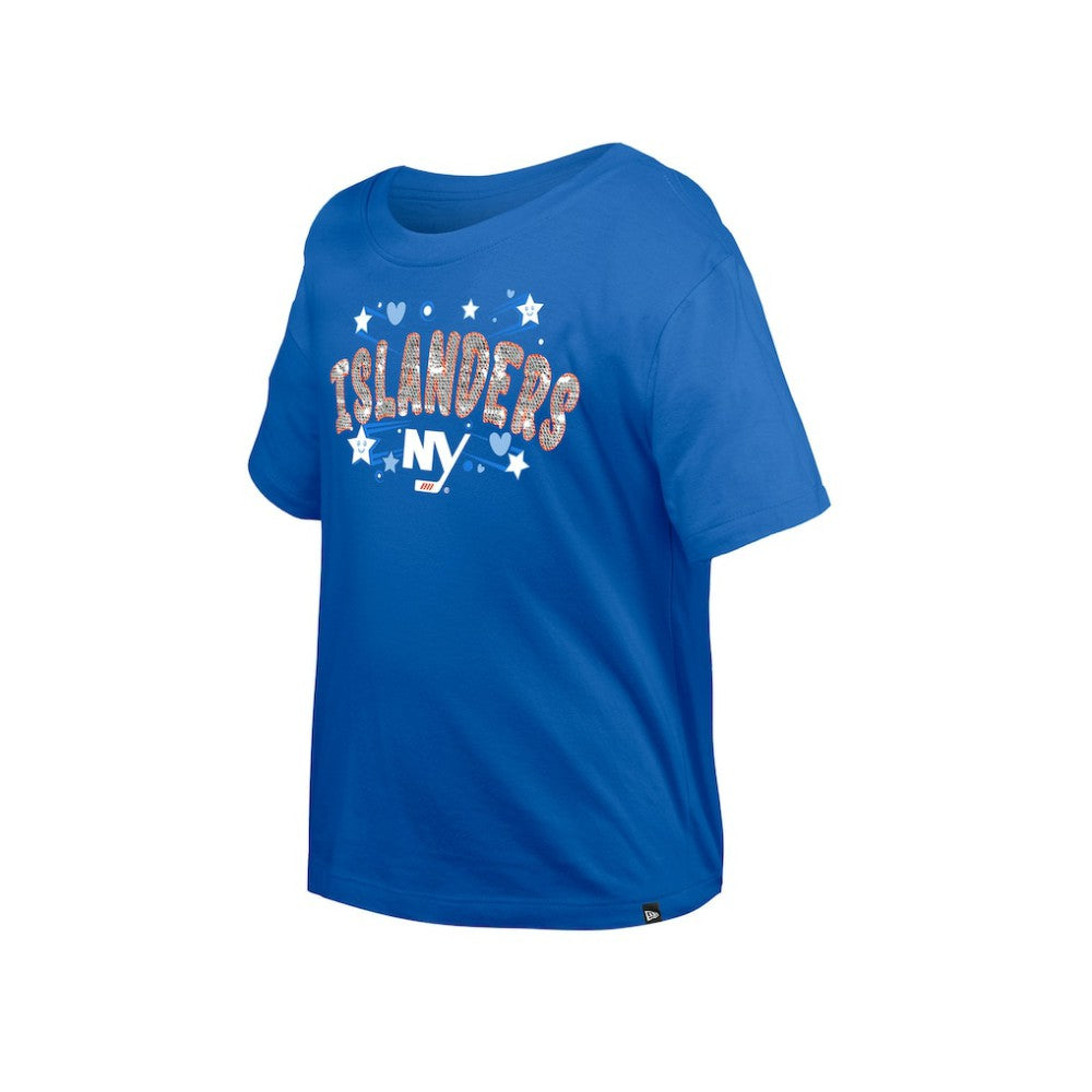New York Islanders New Era Girl's Youth Flip Sequin T-Shirt -  NHL T-shirts