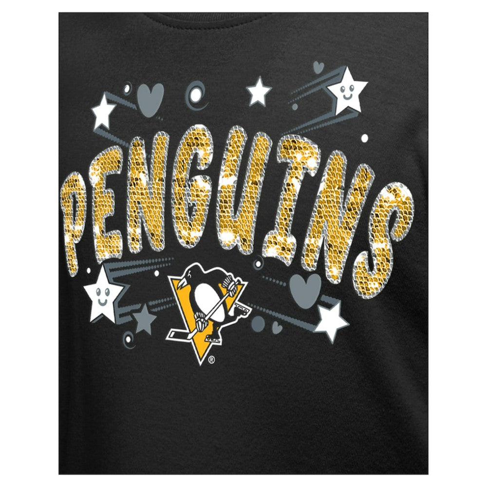 Pittsburgh Penguins New Era Girl's Youth Flip Sequin T-Shirt -  NHL T-shirts