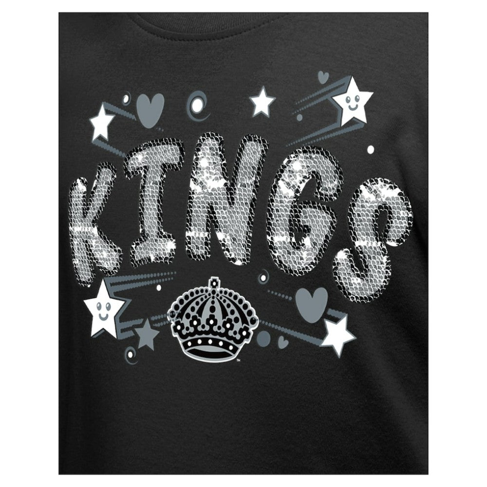 Los Angeles Kings New Era Girl's Youth Flip Sequin T-Shirt -  NHL T-shirts